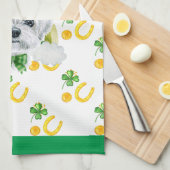 Malteser Hund Holiday Wohngestaltung St Patricks D Geschirrtuch (Viertel Falte)