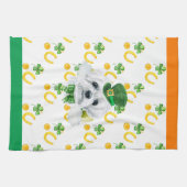 Malteser Hund Holiday Wohngestaltung St Patricks D Geschirrtuch (Horizontal)