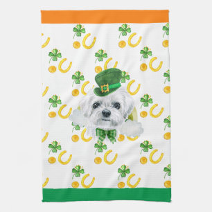Malteser Hund Holiday Wohngestaltung St Patricks D Geschirrtuch