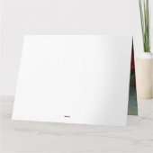 Malteser Hund in Schnee Weihnachten Karte (Rückseite)