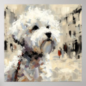 Malteser-Hund-Kunstposter Poster (Vorne)