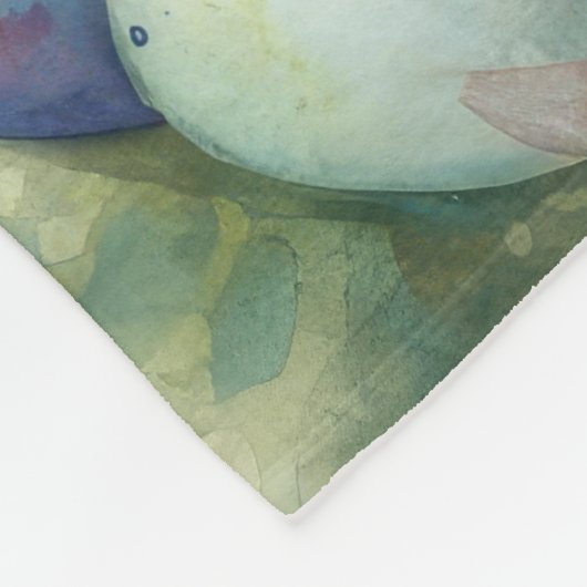 Malteser Hund mit Ostereier Urlaub Fleecedecke (Ecke)