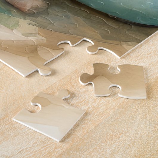 Malteser Hund mit Ostereier Urlaub Puzzle (Seite)