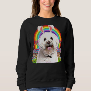 Malteser Hund Ostern Bunny Egg Hunt Sweatshirt