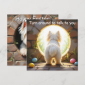 Malteser Hund - Ostern Feiertagskarte (Vorne/Hinten)