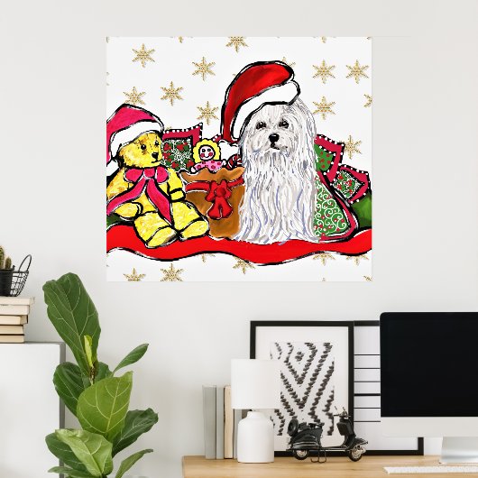 Malteser Hund Poster (Heimbüro)