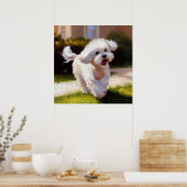 Malteser Hund Poster (Küche)