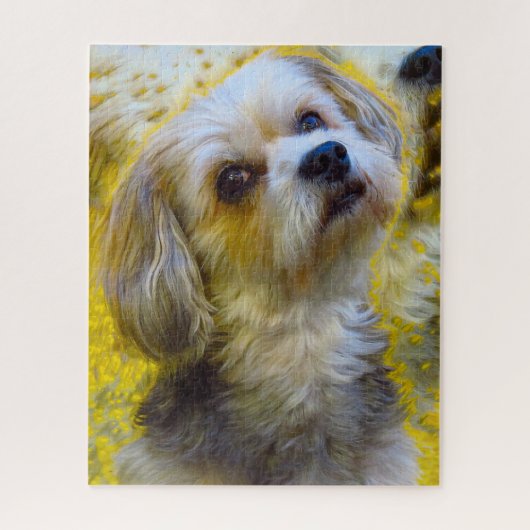 Malteser-Hund. Puzzle (Vertikal)