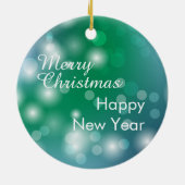 Malteser Hund Rote Weihnachtsmannmütze Weihnachten Keramik Ornament (Hinten)