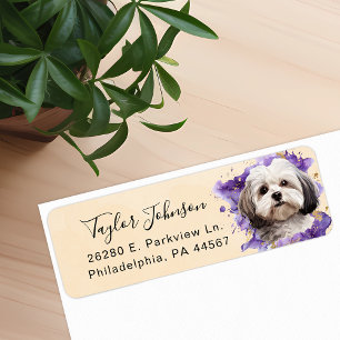 Malteser-Hund Rücksende-Adressetikett