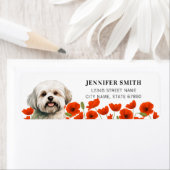 Malteser Hund-Rücksendeadressen-Aufkleber (Insitu)