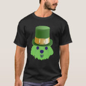 Malteser Hund St Patricks Day Hund mit St Patricks T-Shirt (Vorderseite)