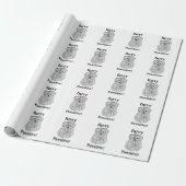 Malteser Hund Tier Pet Funny Geschenkpapier (Ungerollt)
