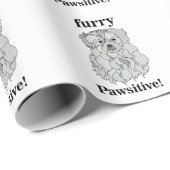 Malteser Hund Tier Pet Funny Geschenkpapier (Rolleneckpunkt)