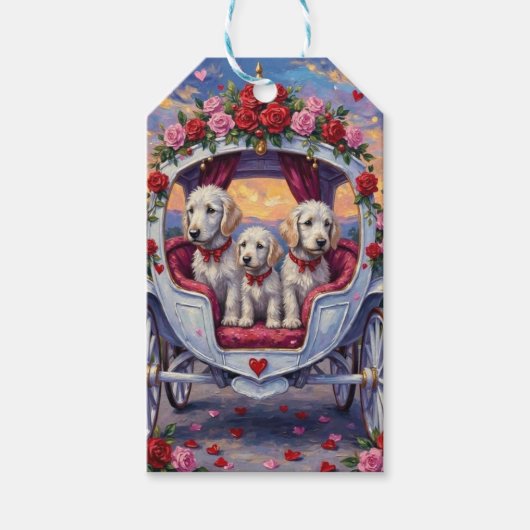 Malteser Hund Valentinstag  Geschenkanhänger (Vorderseite)