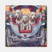 Malteser Hund Valentinstag Magnet (Vorne)