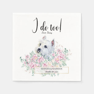 Malteser Hund Wedding Cocktail Napkins Serviette