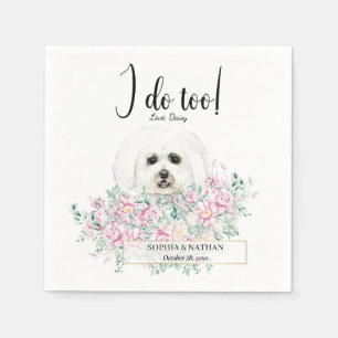 Malteser Hund Wedding Cocktail Napkins Serviette