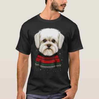 Malteser Hund Weihnachten Malteser Hund T-Shirt