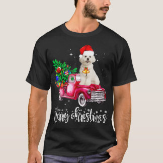 Malteser-Hund-Weihnachtsfahrt roter LKW T-Shirt