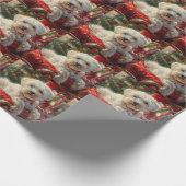 Malteser Hund Weihnachtsfest Geschenkpapier (Ecke)