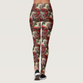 Malteser Hund Weihnachtsfest Leggings (Rückseite)