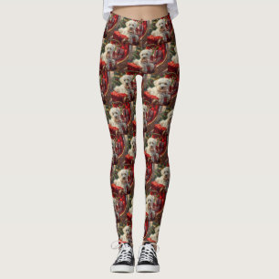 Malteser Hund Weihnachtsfest Leggings