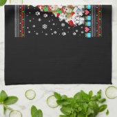 Malteser Hund Weihnachtslicht Ugly Christmas Sweet Geschirrtuch (Gefaltet)