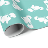 Malteser Hund Welpe Geschenkpapier (Rolleneckpunkt)