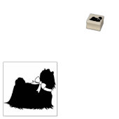 Malteser Hund Welpe Gummistempel (Stempel)