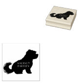 Malteser Hund Welpe Kurz Hair Teddy Bär Gummistempel (Stempel)