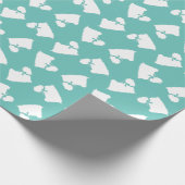 Malteser Hund Welpe Langhaar Geschenkpapier (Ecke)