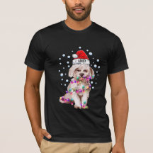 Malteser-Hund-Welpe Weihnachtslicht