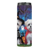 Malteser Hunde Pumpkin Halloween Funny Thermosbecher (Rückseite)