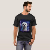 Malteser-Hunde-Space T-Shirt (Vorne ganz)