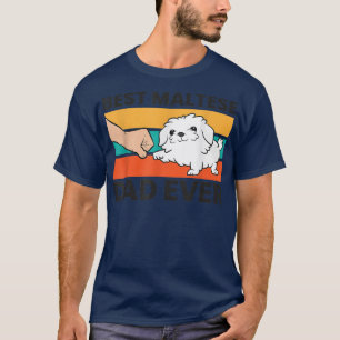 Malteser Hundebesitzer Bester maltesischer Vater j T-Shirt