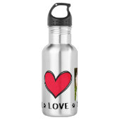 Malteser Hundefühlover Edelstahlflasche (Vorderseite)