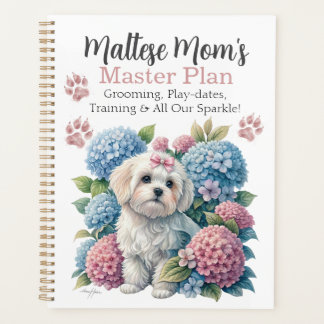 Malteser-Hundemutter-Grooming- und Lebensorganisat Planer