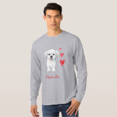 Malteser Hundespielzeugzüchter T-Shirt (Vorne ganz)