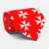 Malteser Kreuz Krawatte (Gerollt)