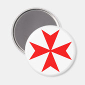 Malteser Kreuz Magnet (Vorderseite/Rückseite)