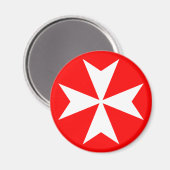 Malteser Kreuz Magnet (Vorderseite/Rückseite)