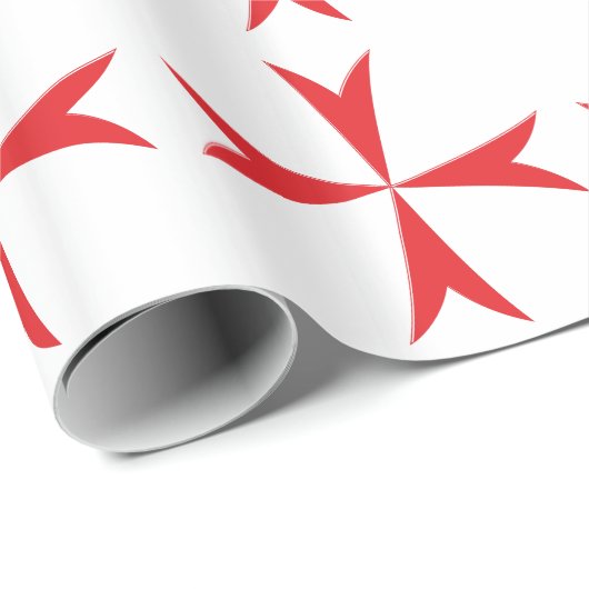 Malteser Kreuz Maltese cross Geschenkpapier (Rolleneckpunkt)