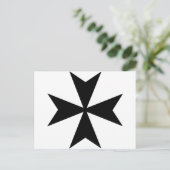 Malteser Kreuz Postkarte (Stehend Vorderseite)