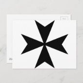 Malteser Kreuz Postkarte (Vorne/Hinten)