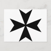 Malteser Kreuz Postkarte (Vorderseite)
