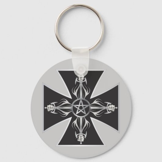 Malteser Kreuz Schlüsselanhänger (Vorderseite)