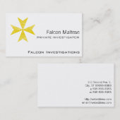 Malteser Kreuz Visitenkarte (Vorne/Hinten)