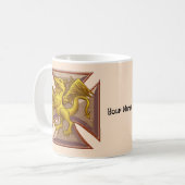 Malteser Kreuzdrache Kaffeetasse (Vorderseite Links)