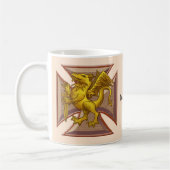 Malteser Kreuzdrache Kaffeetasse (Links)